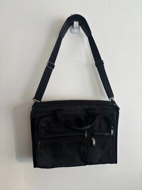 $650 Tumi Black Ballistic Nylon Laptop Briefcase/ Messenger Bag- 26114D4